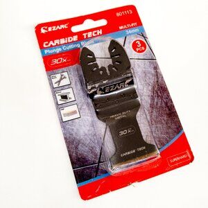 EZARC 3 Pack CarbideTech Oscillating Multitool Plunge Quick Release Metal 30x